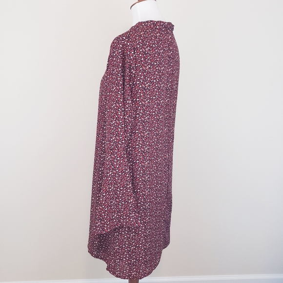 Bobeau Gigi Dress Black Red Brick Leopard Print - Picture 6 of 12